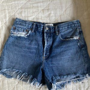 Agolde Reese high-rise cut-off shorts, Size 28